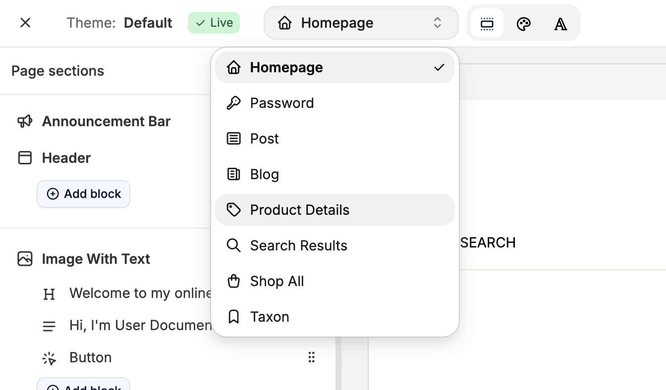 Customize the product details page in Spree