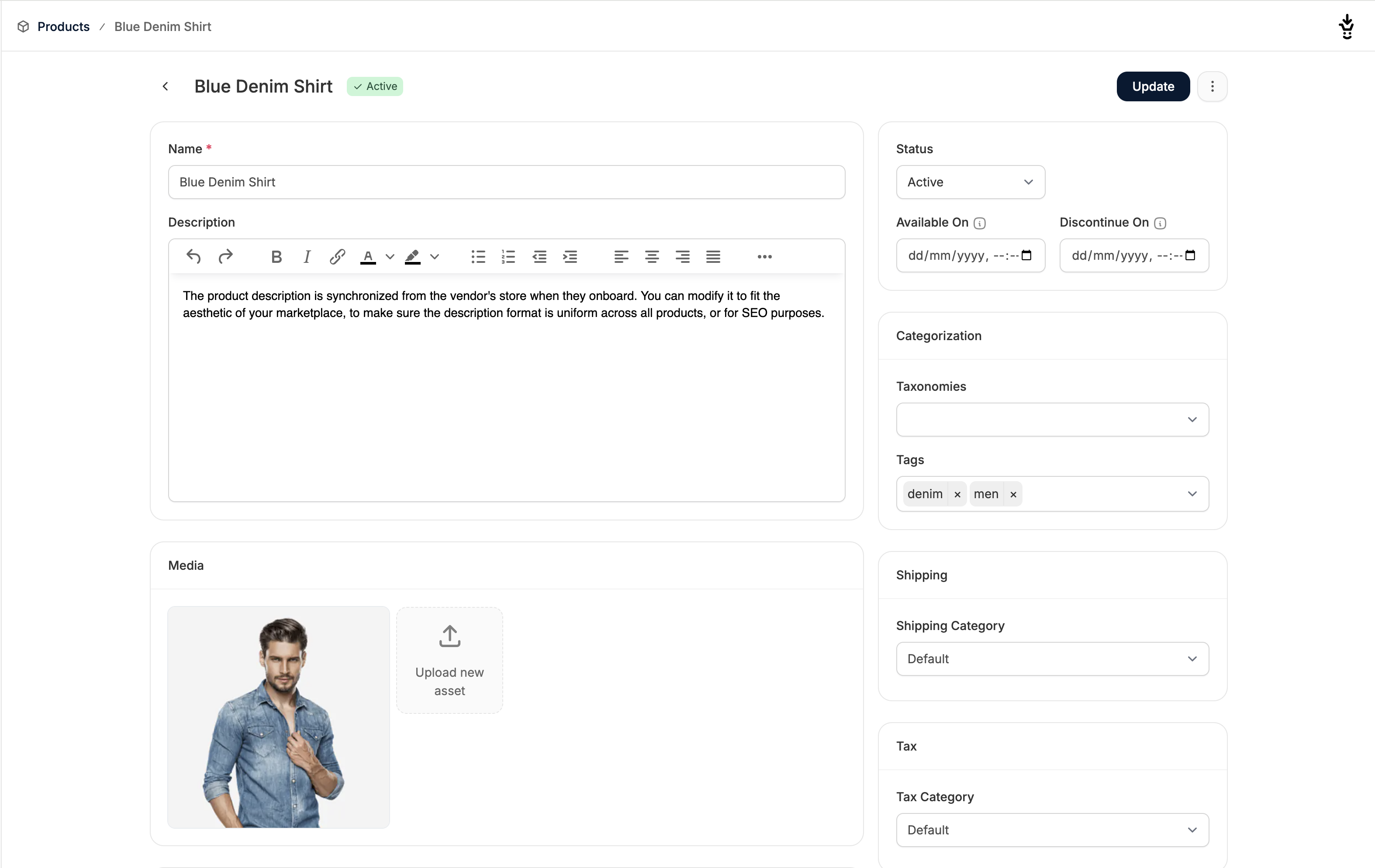 Spree Commerce metafield data types