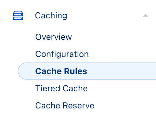Cloudflare Cache Rules