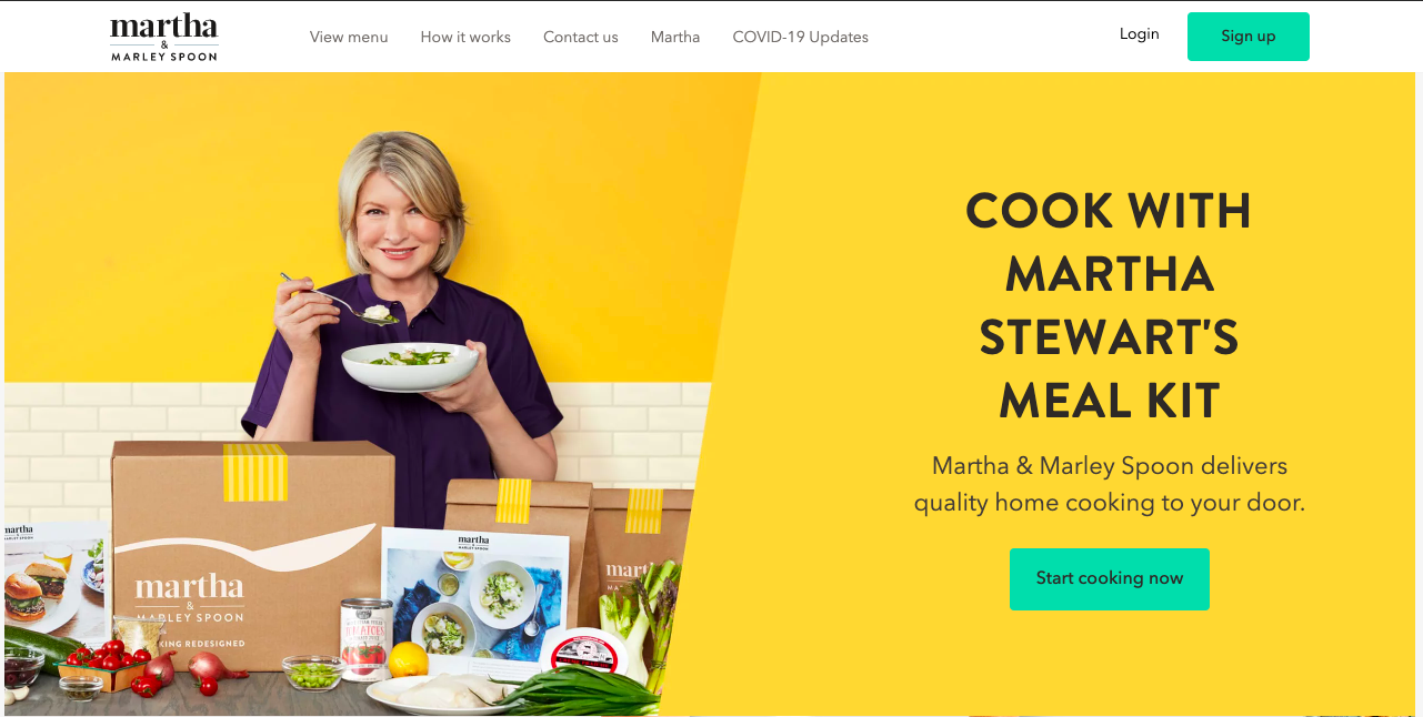 personalized homepage example