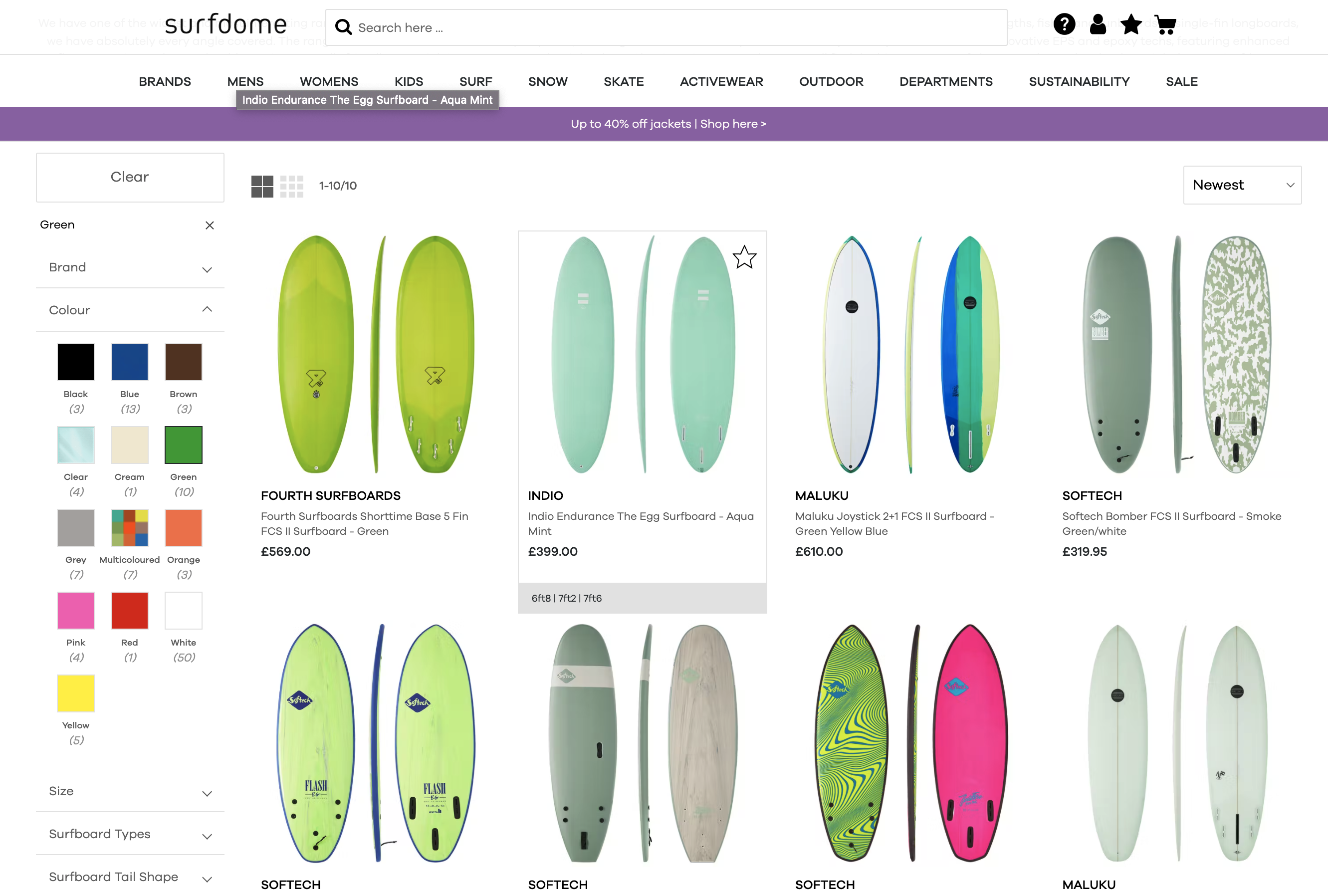 Surfdome wishlist