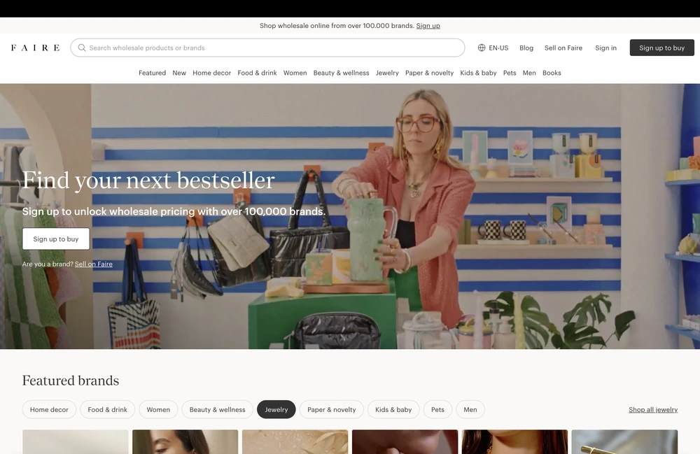 Faire Next.js storefront