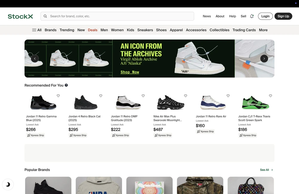 StockX Next.js storefront